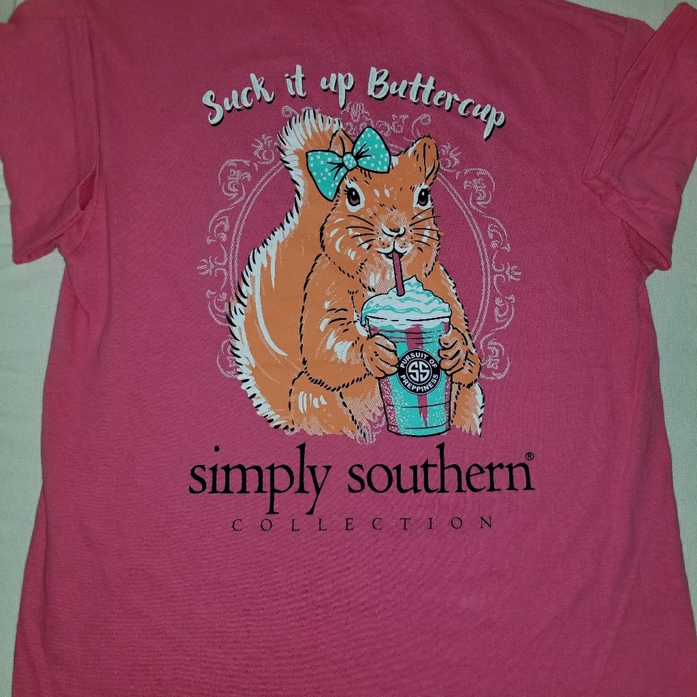 NWT Simply Southern Youth large T-shirt